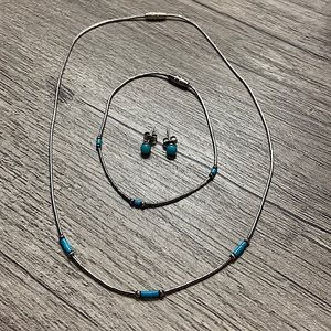 3 Piece Turquoise Jewelry Set